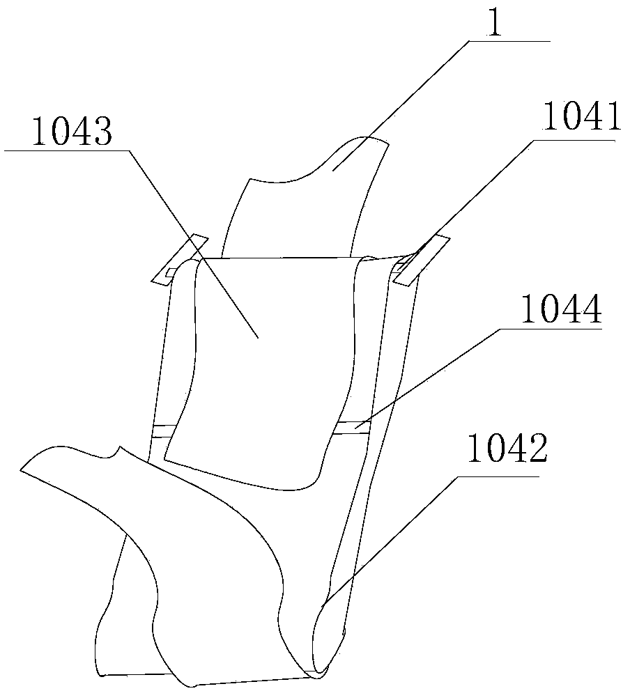 Flattening device used for plastic bag production