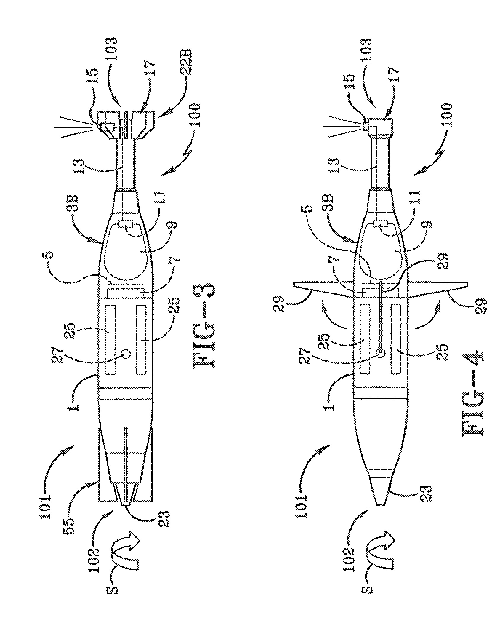 Tail thruster control for projectiles