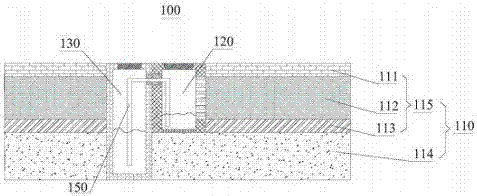 Sponge city drainage structure and sponge city water circulation method