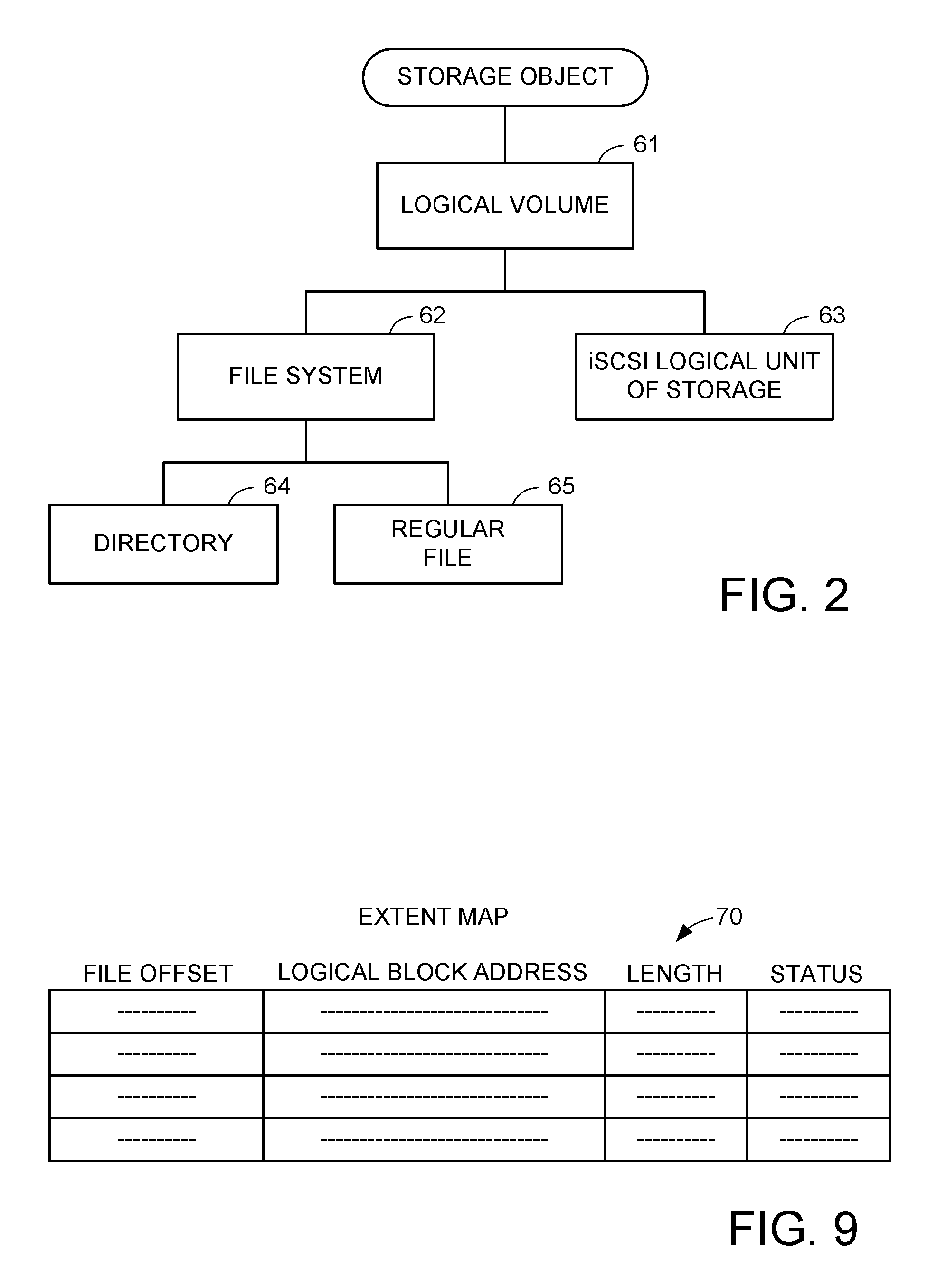 Efficient backup and restore of storage objects in a version set