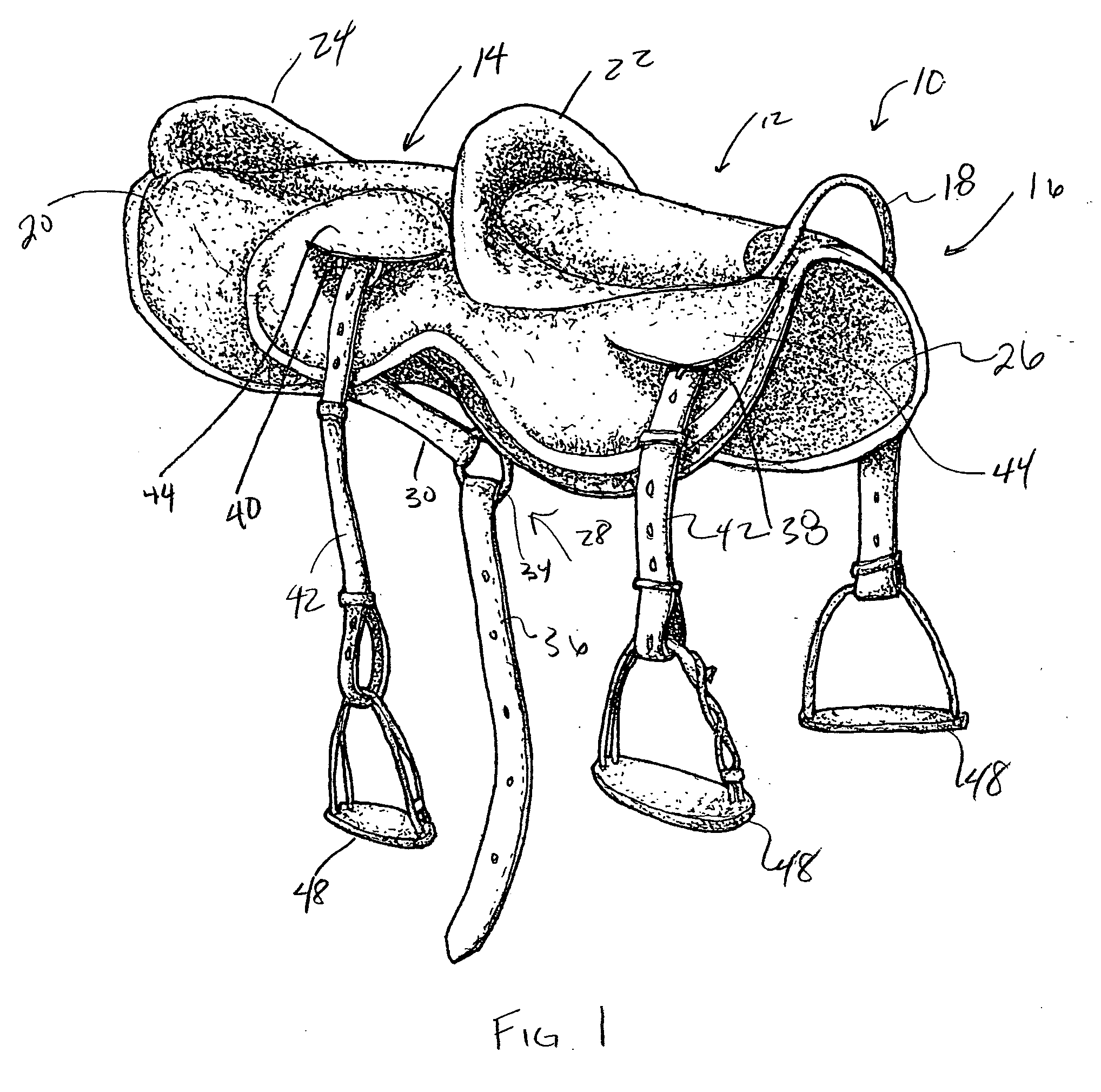 Riding pad for two persons