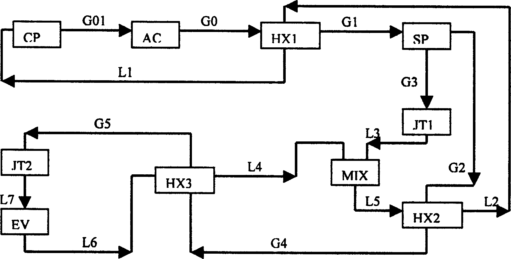 Multicomponent mixed work medium throttling refrigerant applicable to medium-low temperature zone