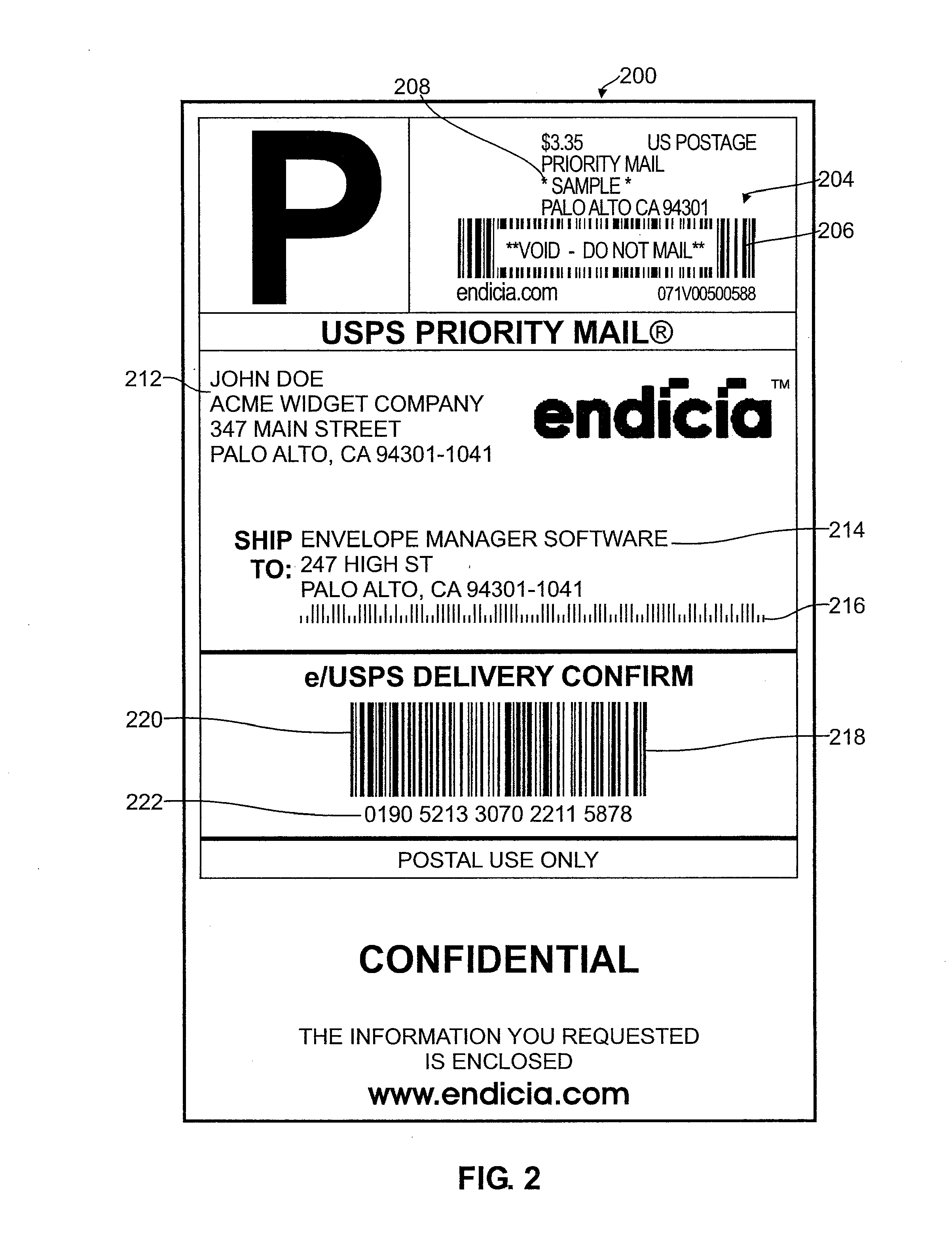 Systems and methods for detecting postage fraud using an indexed lookup procedure