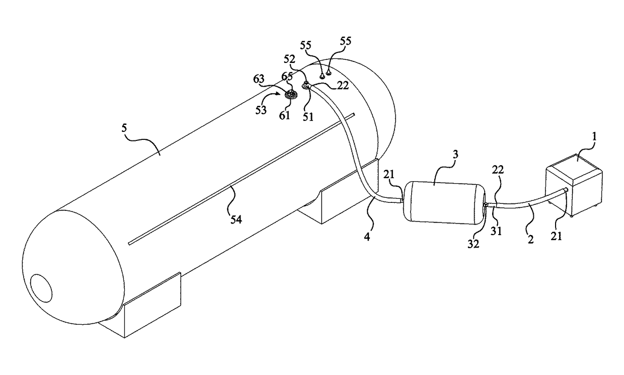 System for cooling a hyperbaric chamber