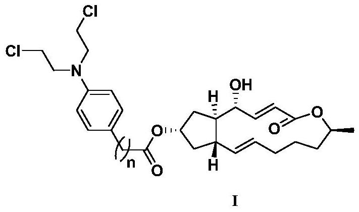 Preparation method and application of a class of 7-position nitrogen mustard derivatives of brefeldin a