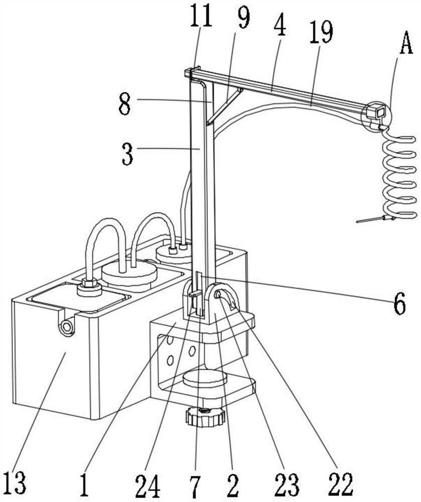 Clinical hydrops treatment device of neurosurgery department