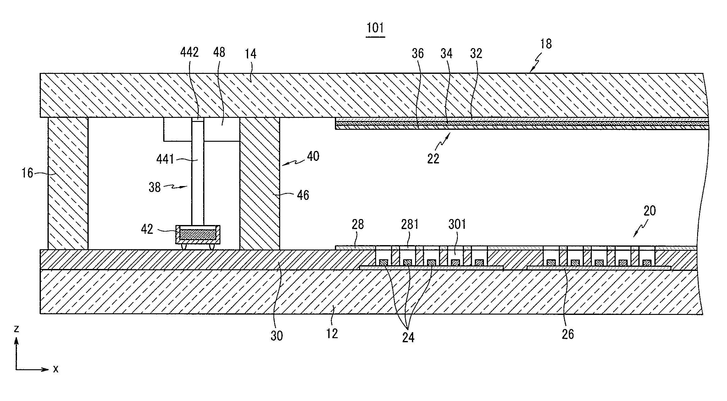 Light emission device and display device using the light emission device as a light source