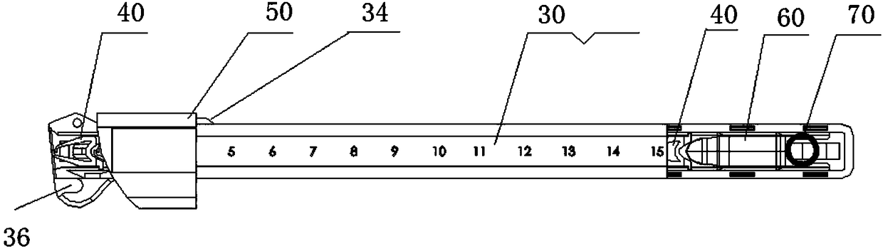 Continuous push type scalp clamping device