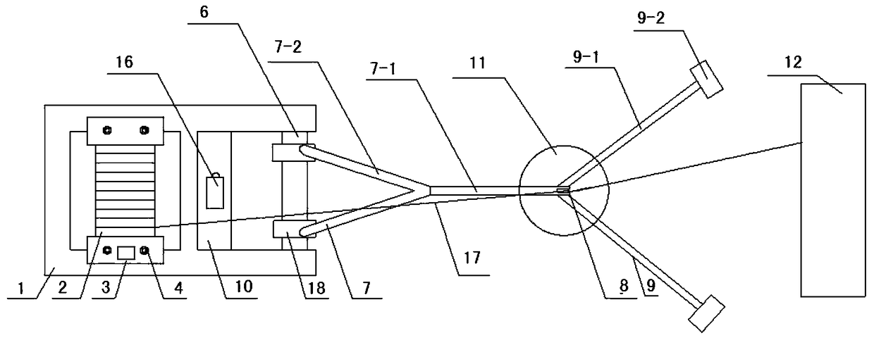 Device and method for treating stuck drill of perforated pile