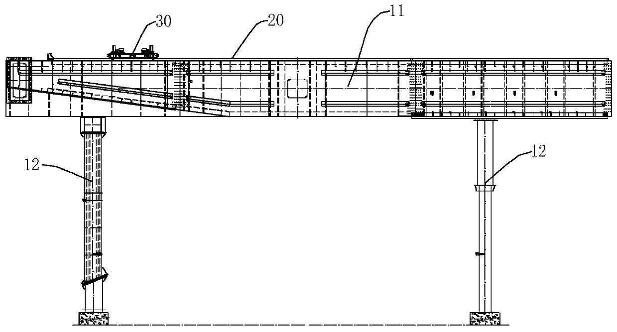 Segmental beam sliding assembly construction method