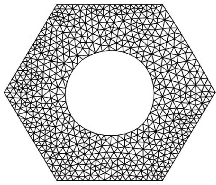 Planar region parameterization construction method based on frame field