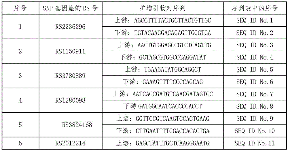 Forensic medicine composite detection reagent kit based on 20 triallelic SNP genetic markers and detection method