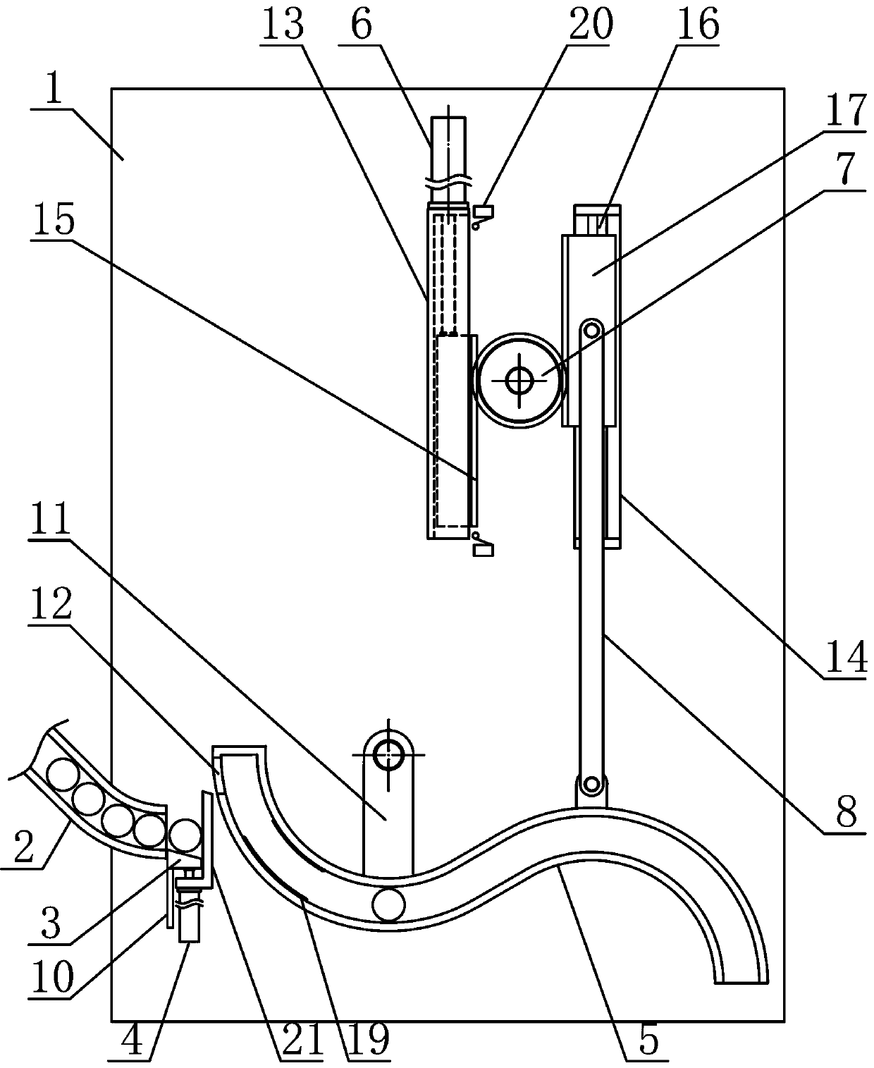 Automatic metal ball conveying mechanism