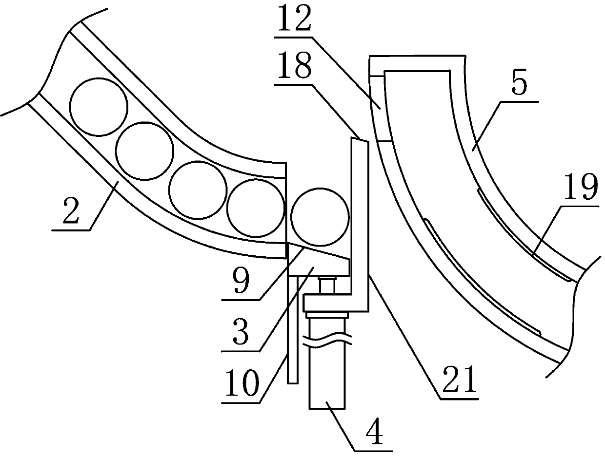 Automatic metal ball conveying mechanism