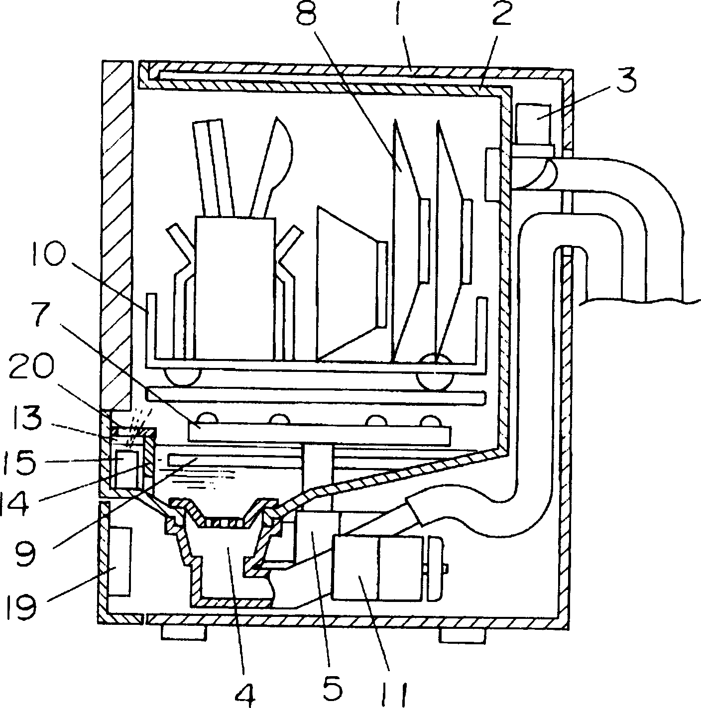 Tableware washing machine