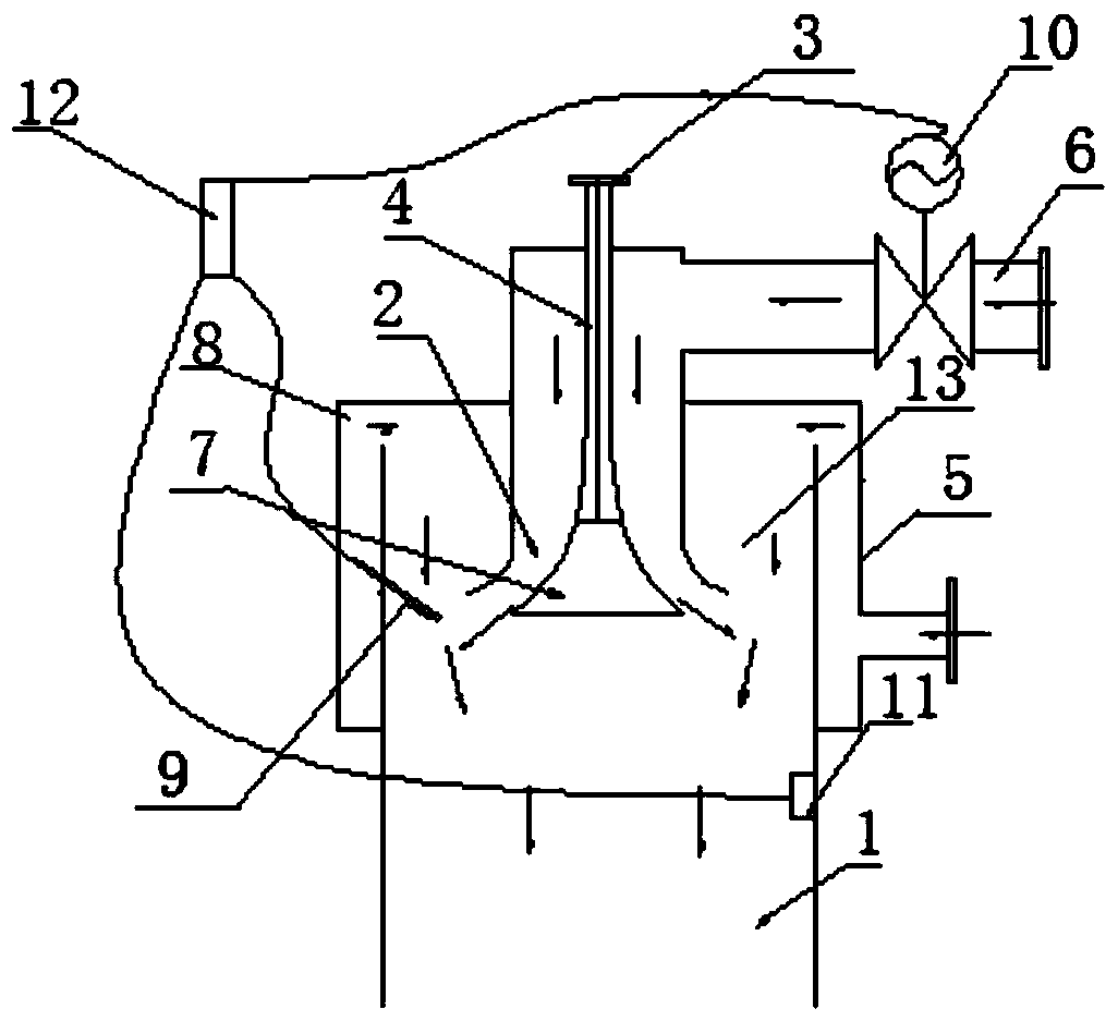 A burner with arc-shaped body jet device