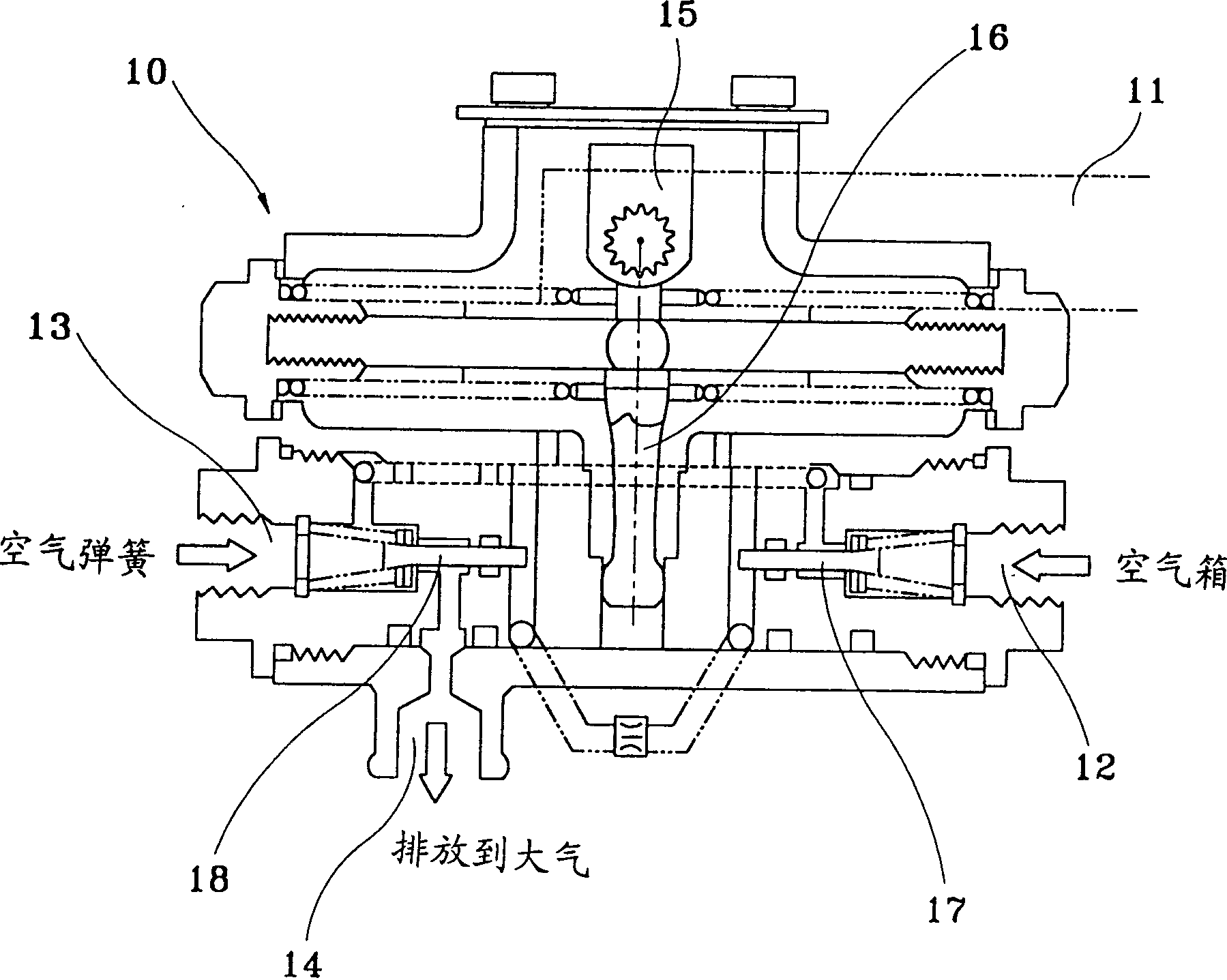 Air suspension system for vehicle