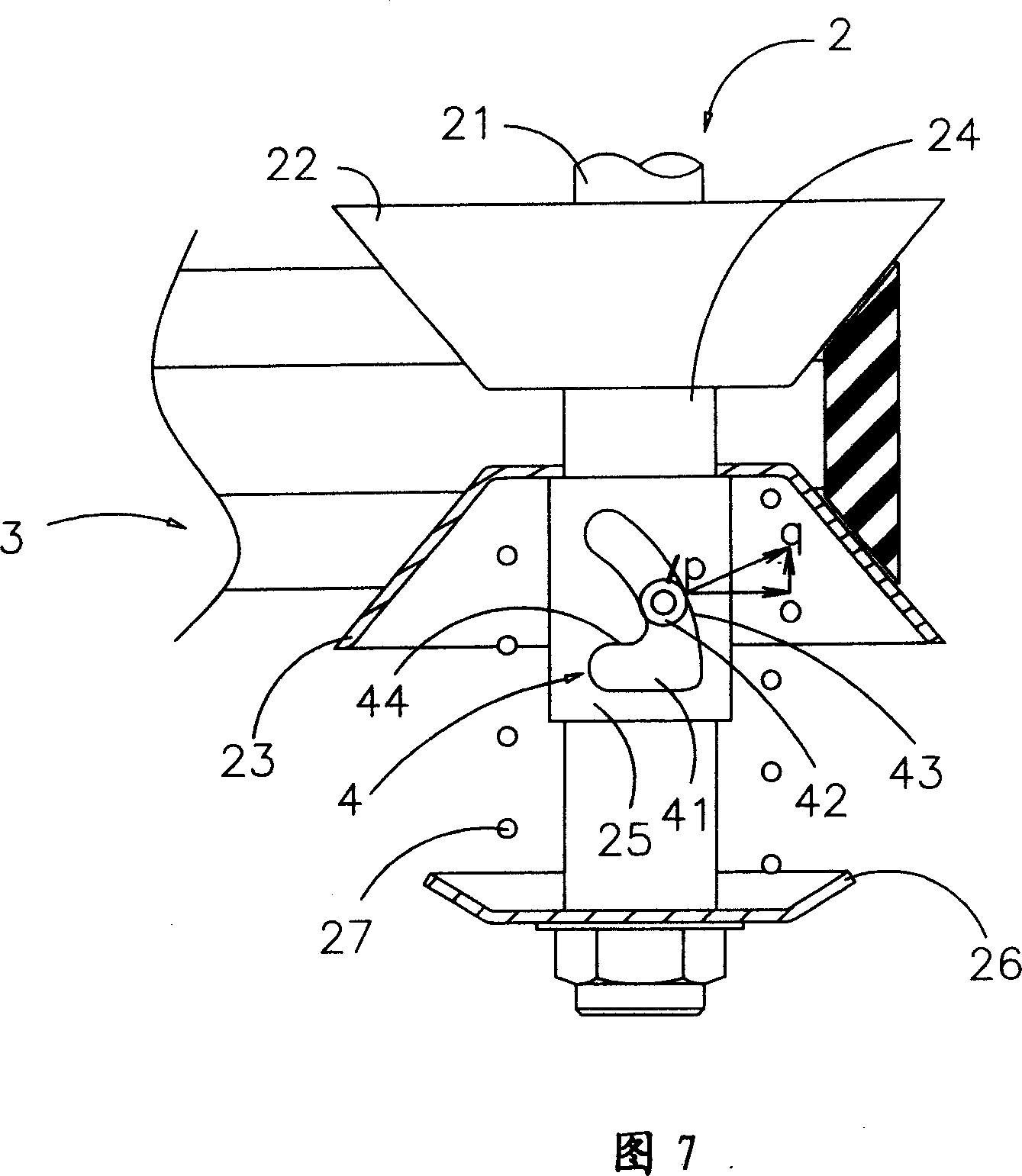 Back action mechanism of belt type stepless gear