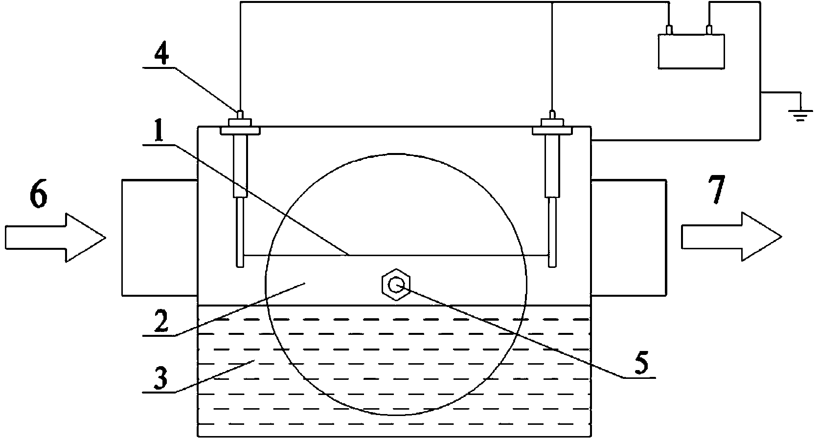 Semi-wet static gas dedusting and purifying device