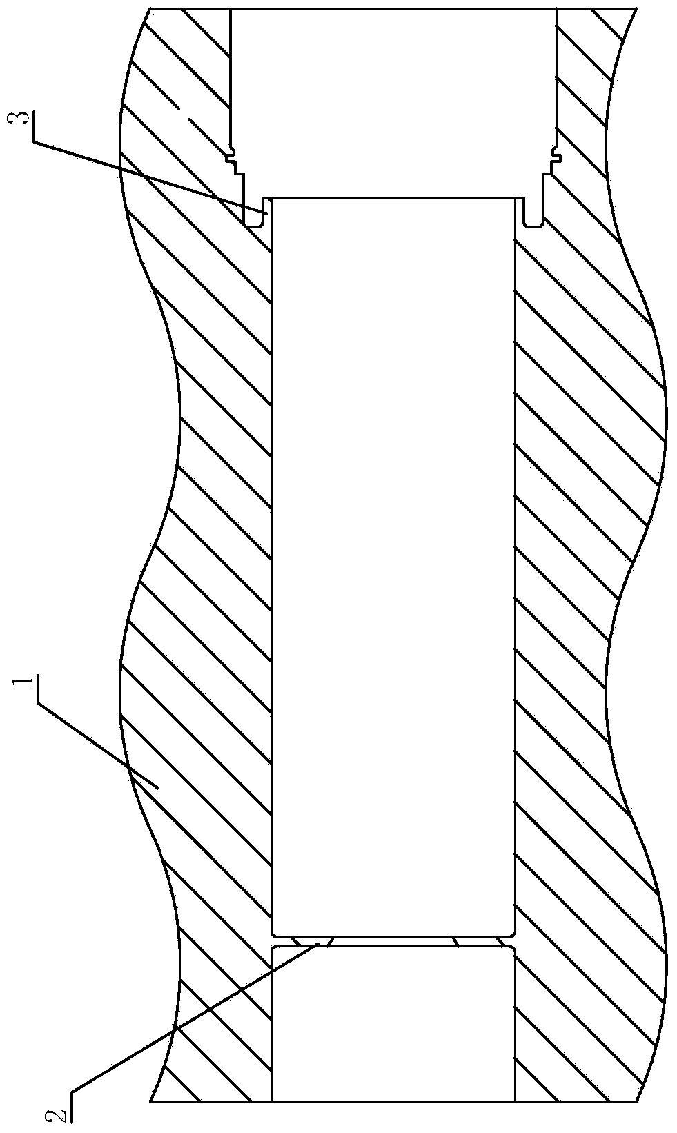 Hydraulic test sealing structure of pressure container and mounting and use method of hydraulic test sealing structure