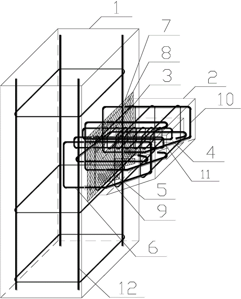 Separated type prefabricated reinforced concrete cow-leg pillar and construction method thereof