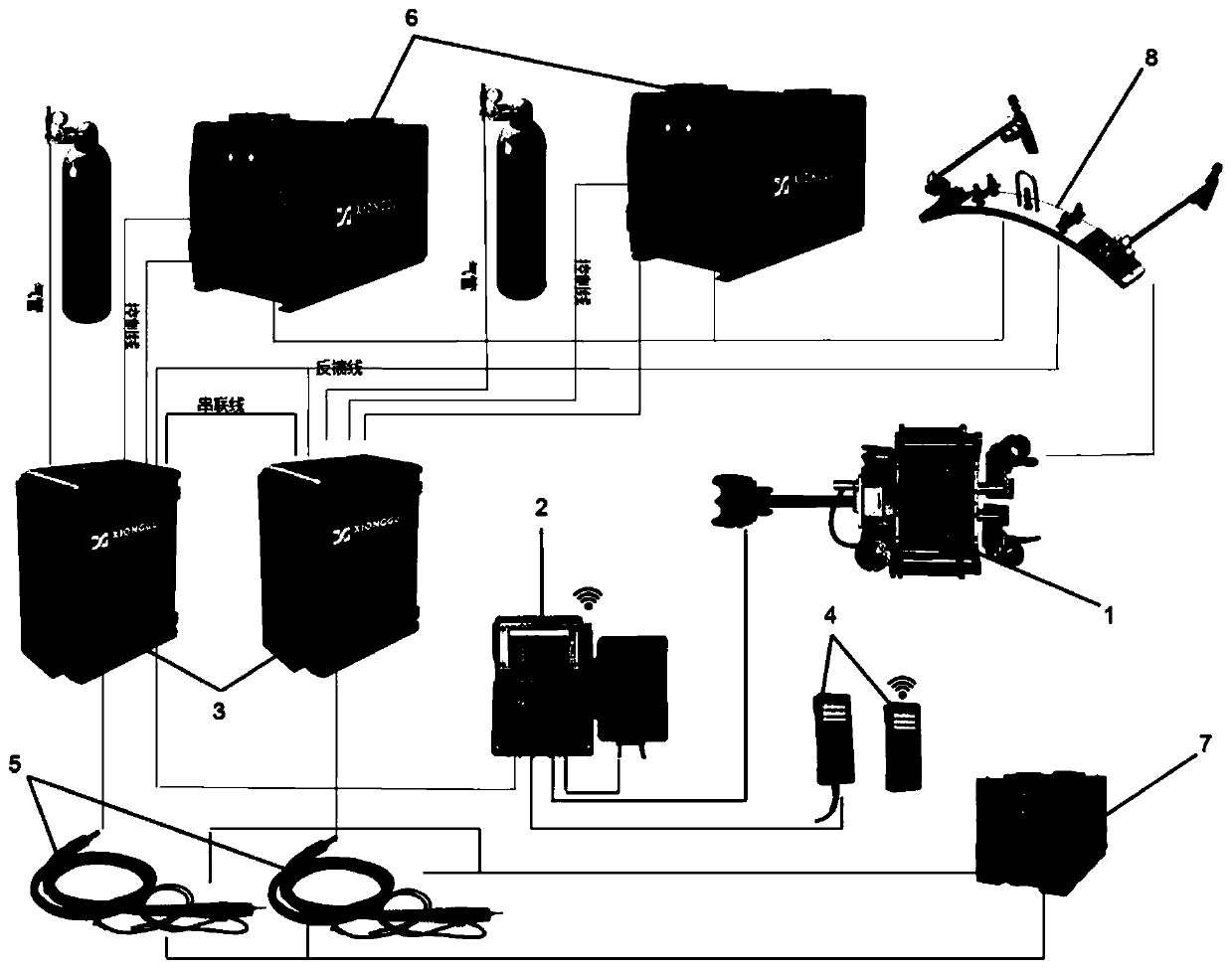 Double-welding-torch intelligent welding system