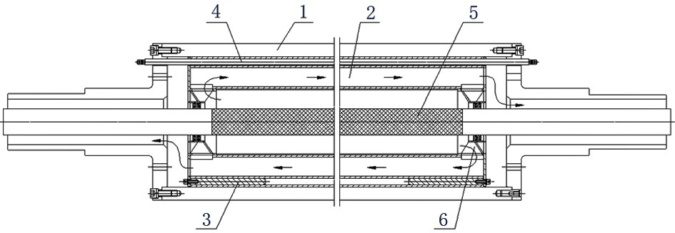 Gas-electric integrated ironing roller