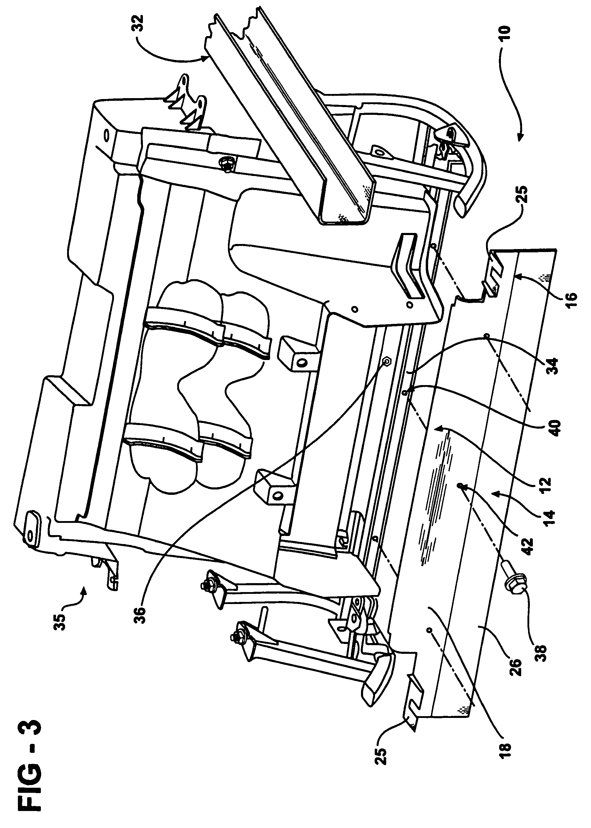 Method for producing a monolithic front air deflector