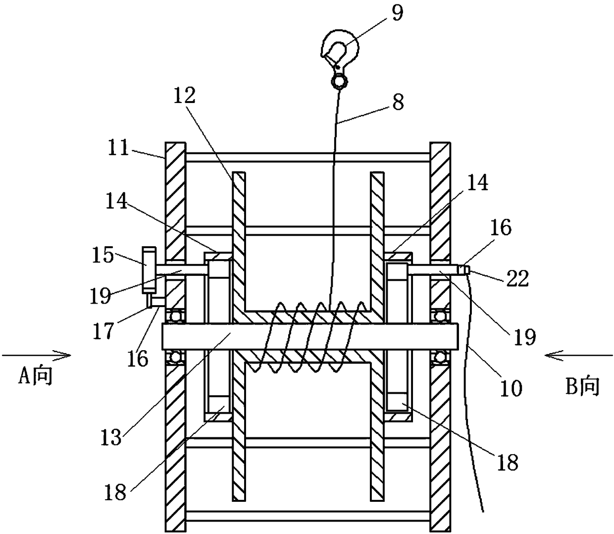 Controllable-descend-speed type tower escape descend control knapsack