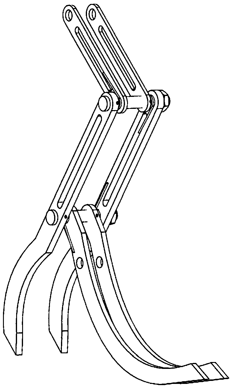 Bouncing leg based on incomplete set of gears