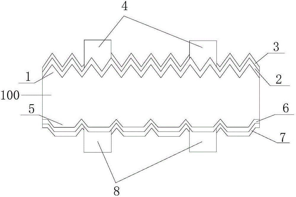 Mono-crystalline silicon double-sided solar cell and preparation method thereof