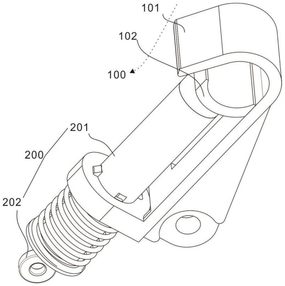 A high-voltage drop insurance quick release device