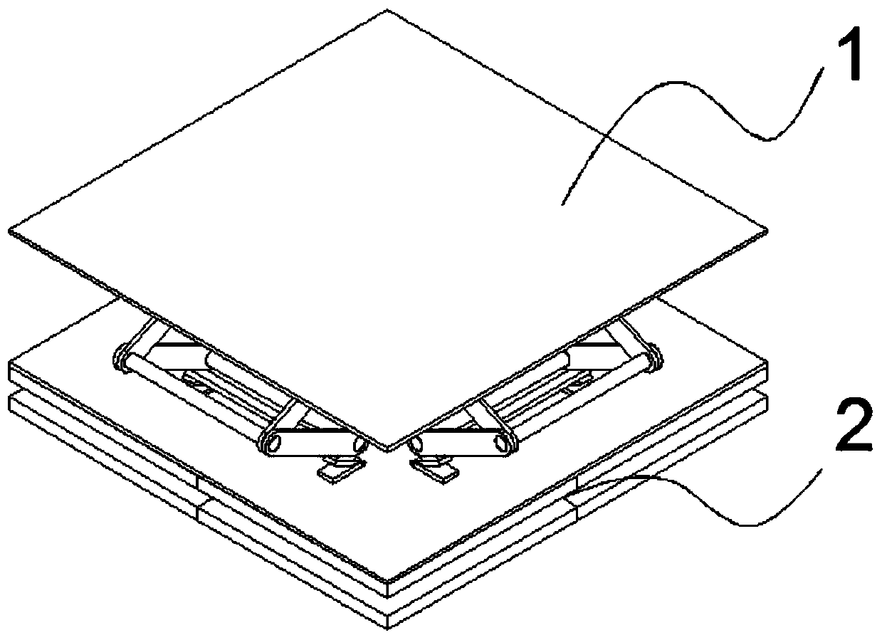 Combined assembly type three-dimensional seismic isolation device for floating cultural relics