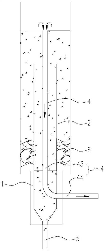 Gas extraction hole drainage method