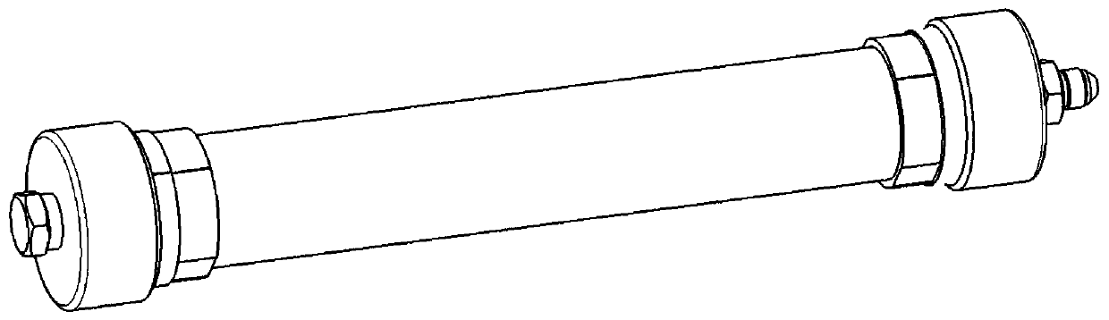 Center-outboard wing fuel delivery system pipeline airtight test device and method