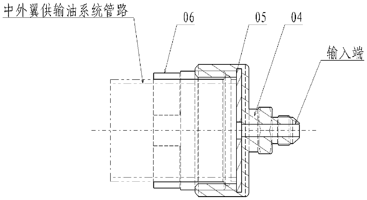 Center-outboard wing fuel delivery system pipeline airtight test device and method