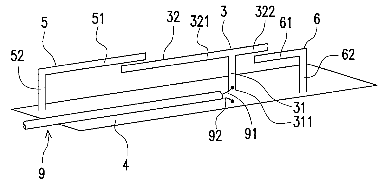 Multi-frequency antenna with dual loops