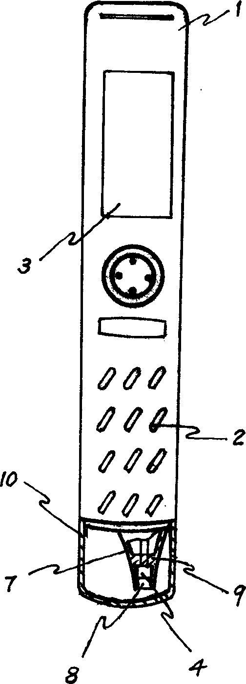 Cellphone capable of taking body temperature