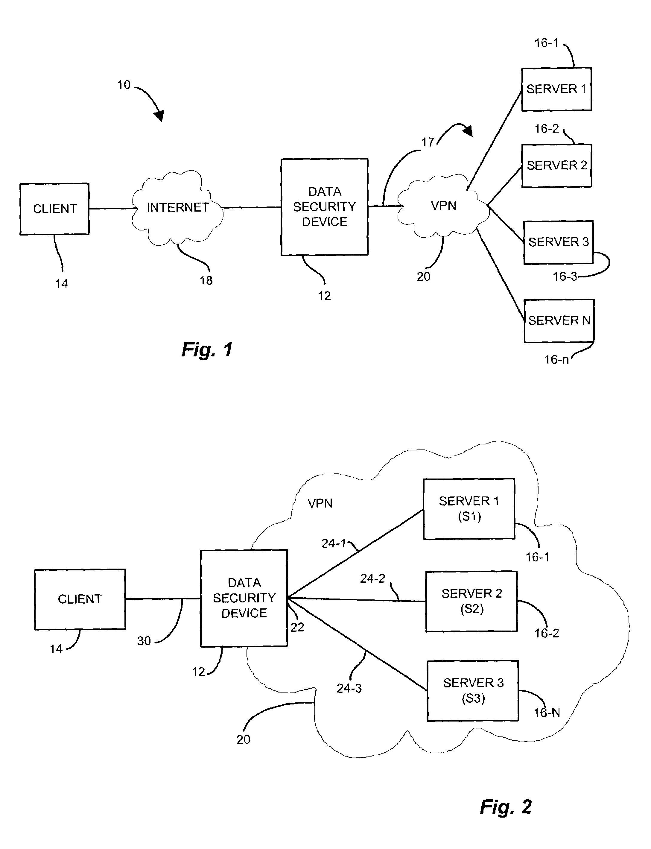 Methods and apparatus for network communications via a transparent security proxy