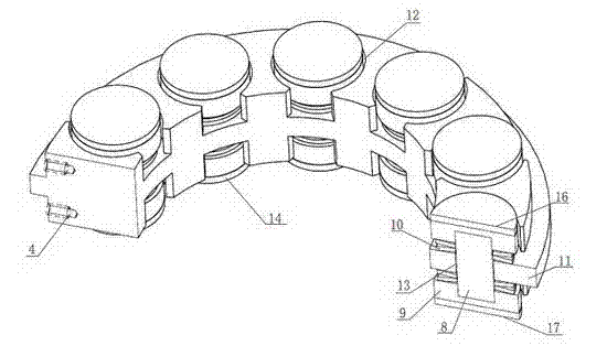 Uniform-load thrust sliding bearing group for downhole power drilling tools