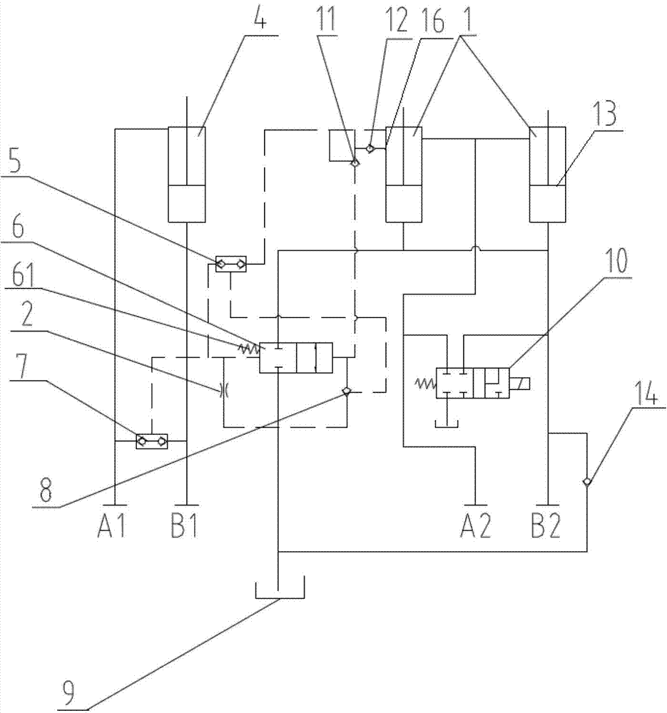 A bulldozer and its blade tilting control system