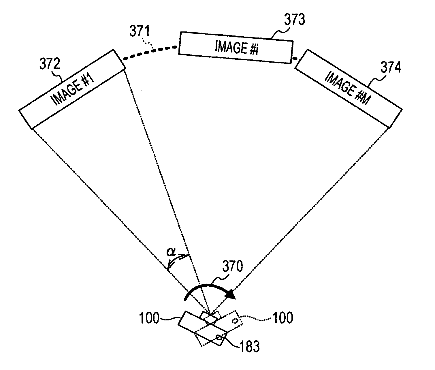 Imaging device, display control method and program