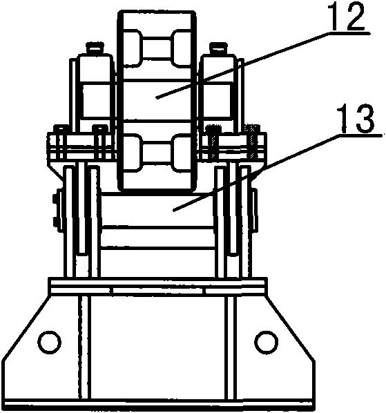 Ball screw jacking type automatic anti-flee wheel shelf