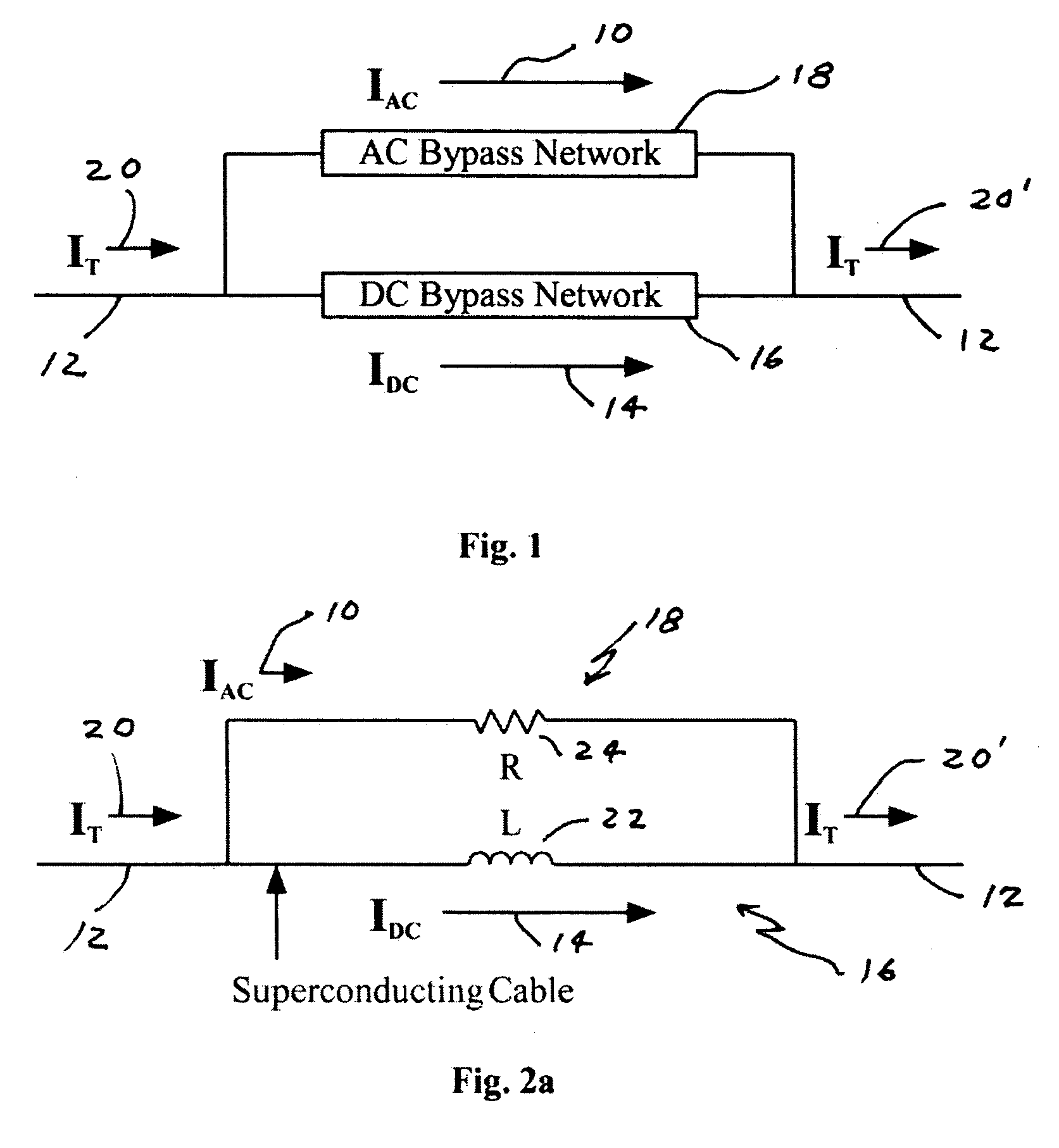 Hybrid bypass networks for low-loss cables and ripple filter chokes