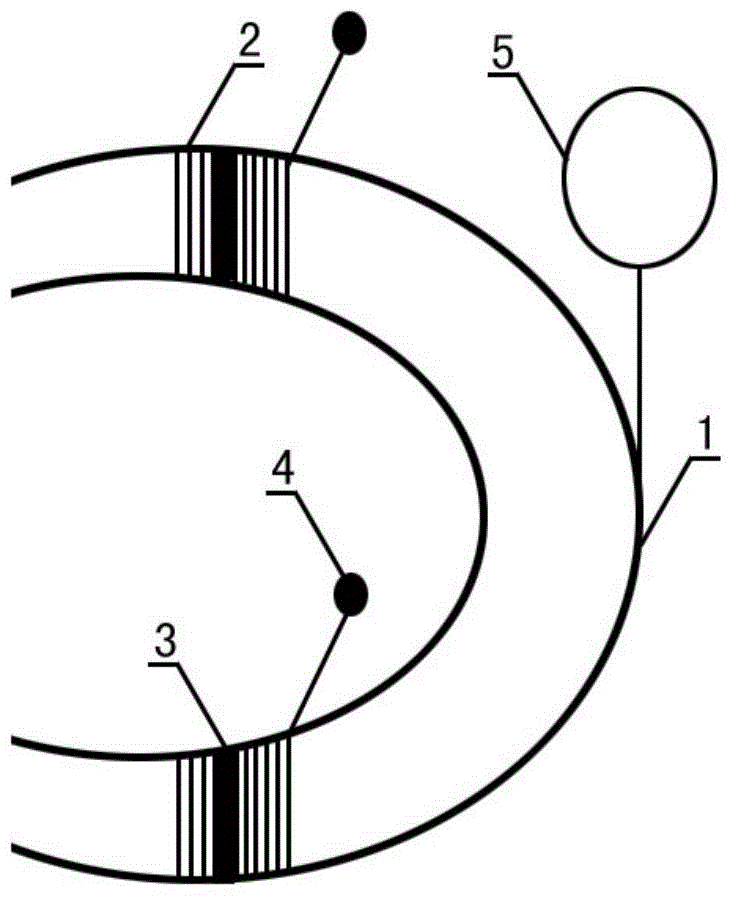 Safety device for highway curve