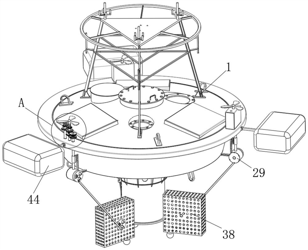 Oil spilling alarm buoy device for fixed-point observation