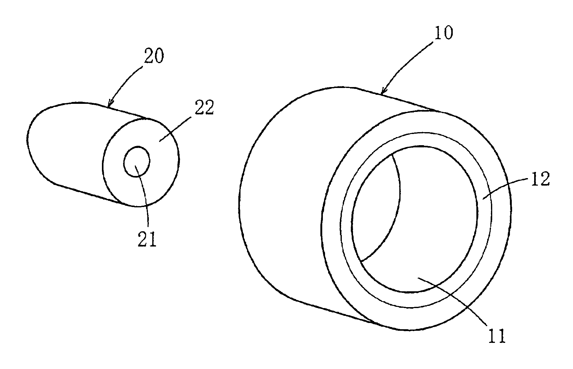 Binding member for coaxial cable and an electric connector for coaxial cable both using resin solder, and a method of connecting the binding member to coaxial cable or the electric connector