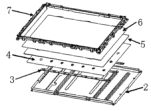 Support and direct-lit LED backlight module with same