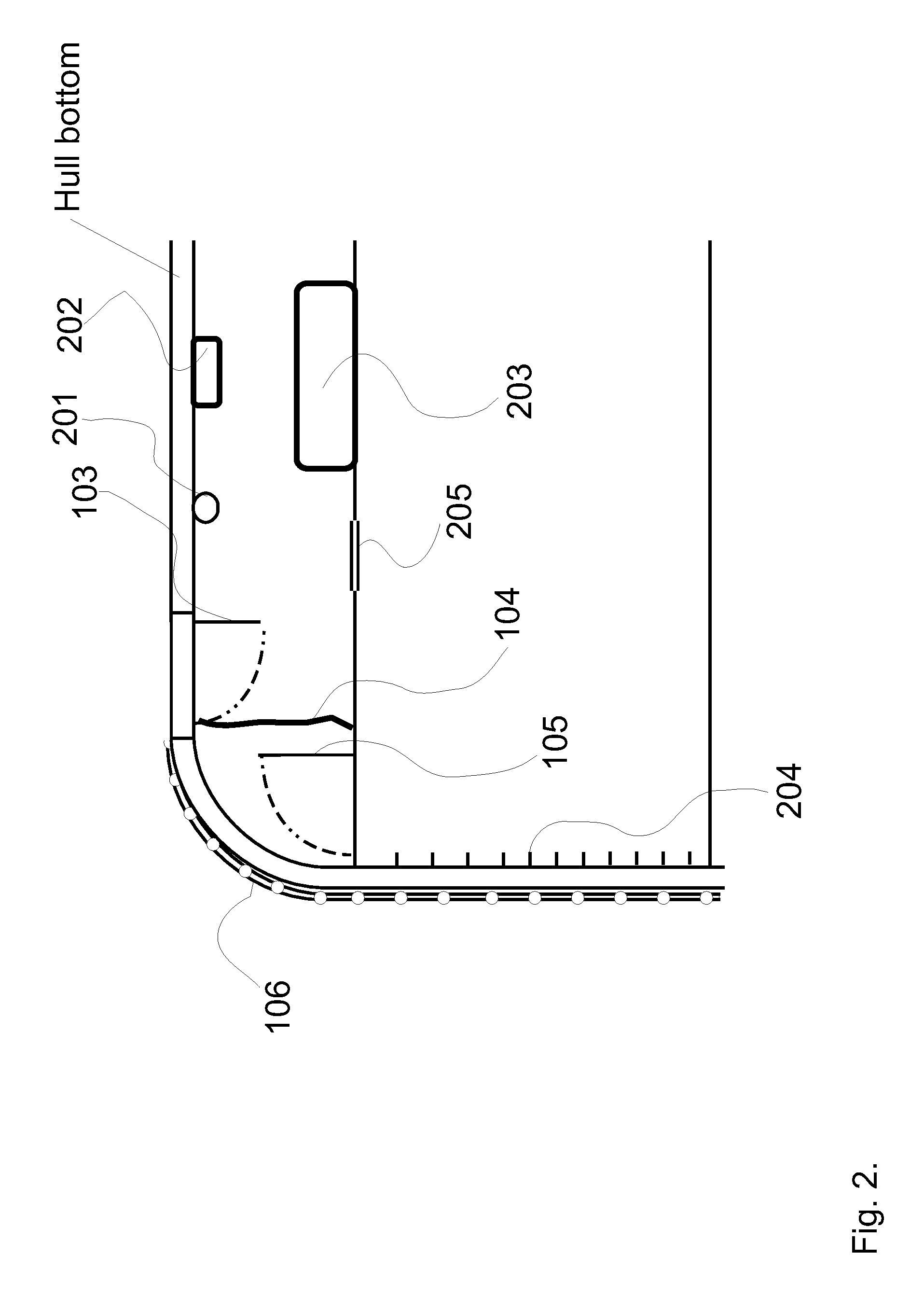 System for evacuation of personnel from a capsized vessel