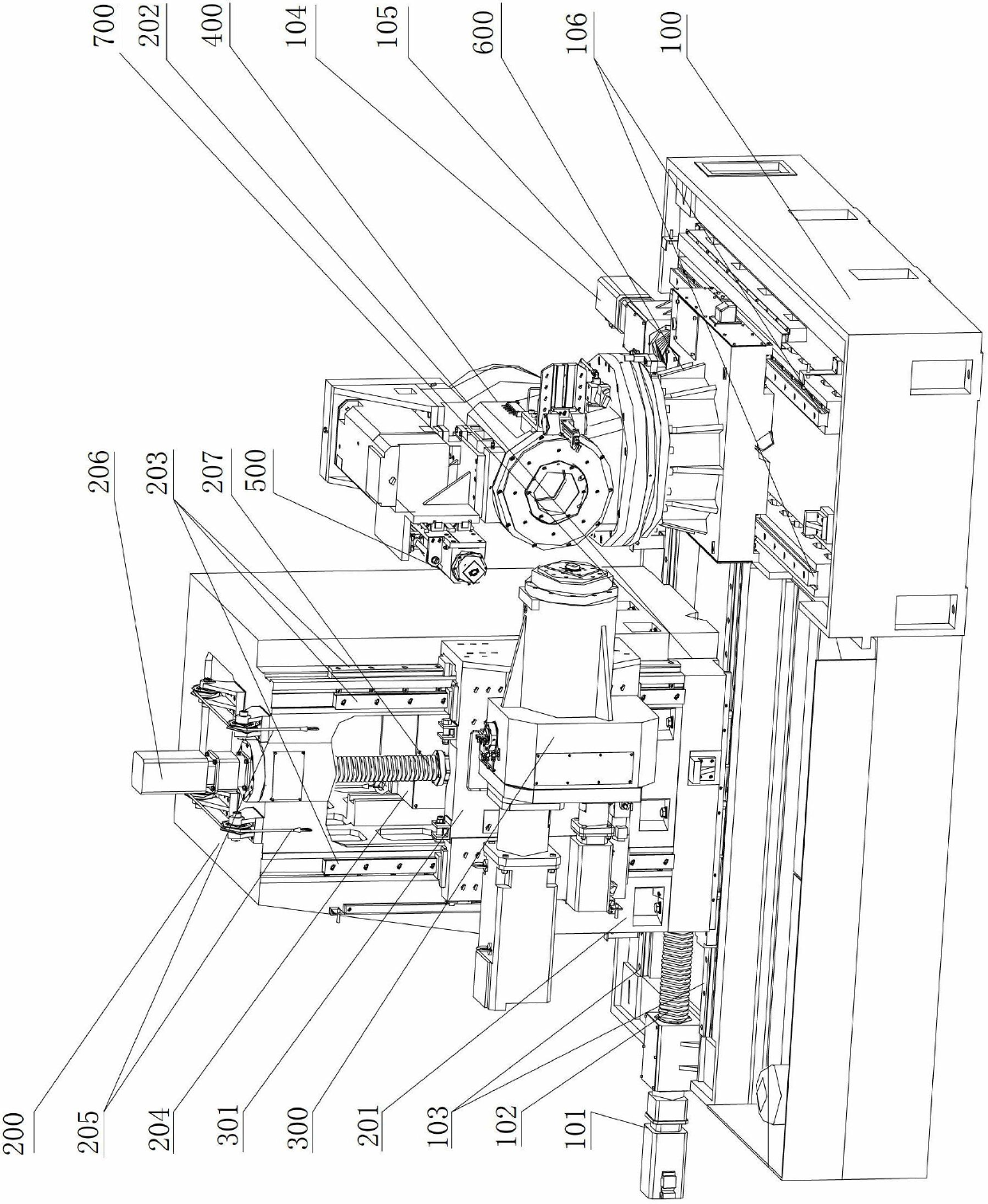 Numerically controlled spiral bevel gear grinding machine